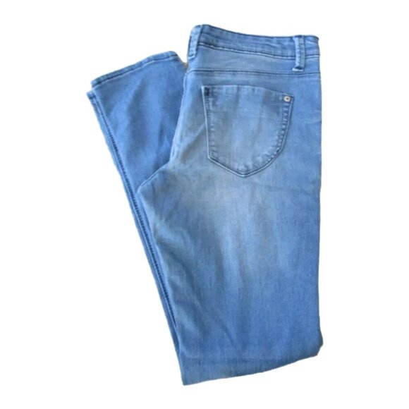 Low Rise Skinny Jeans Womens‎ Waist 32.5" Light Wash Denim Pants Juniors - Picture 1 of 6